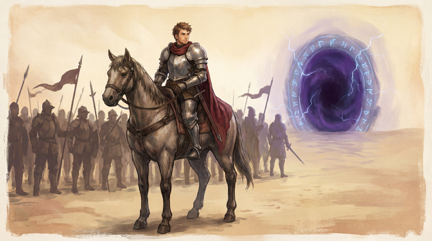 Nostra - Horse Knight Pixel Art Artwork