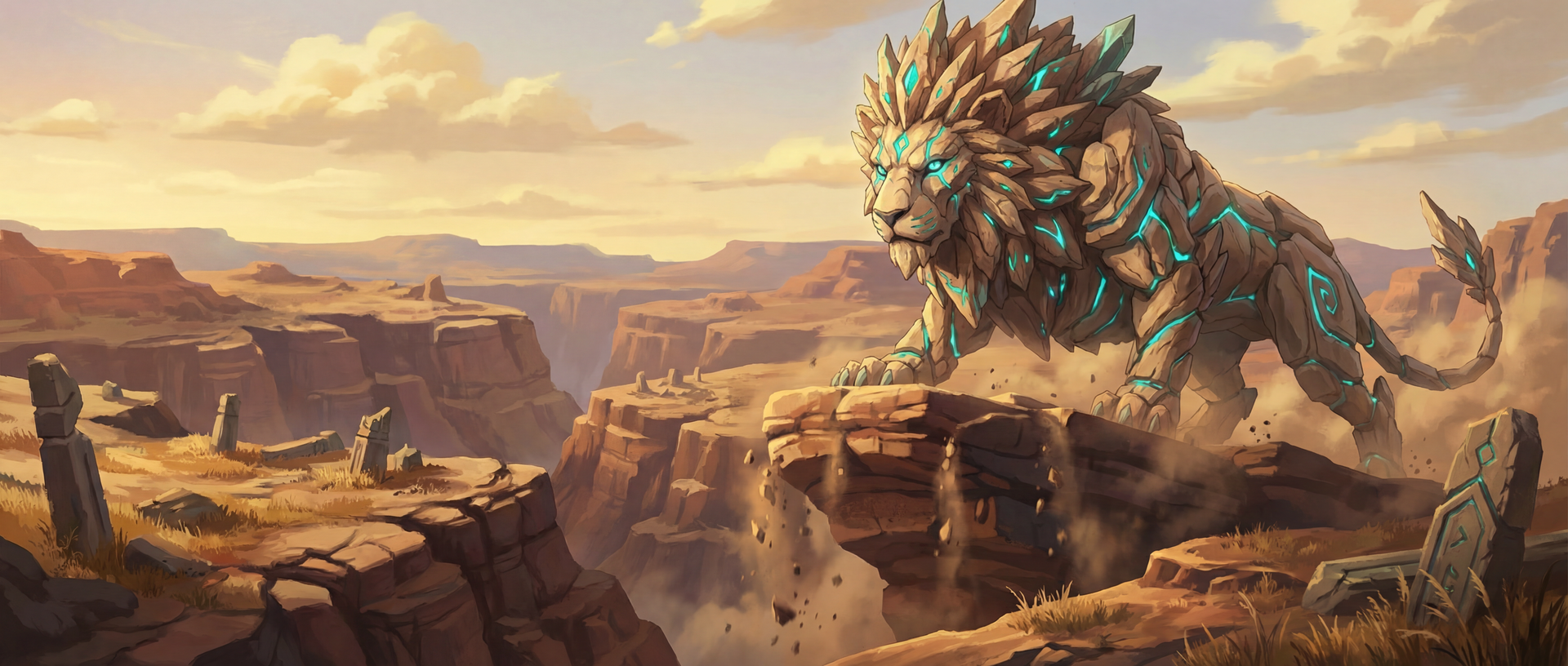 Nostra - Runic Lion Boss Artwork